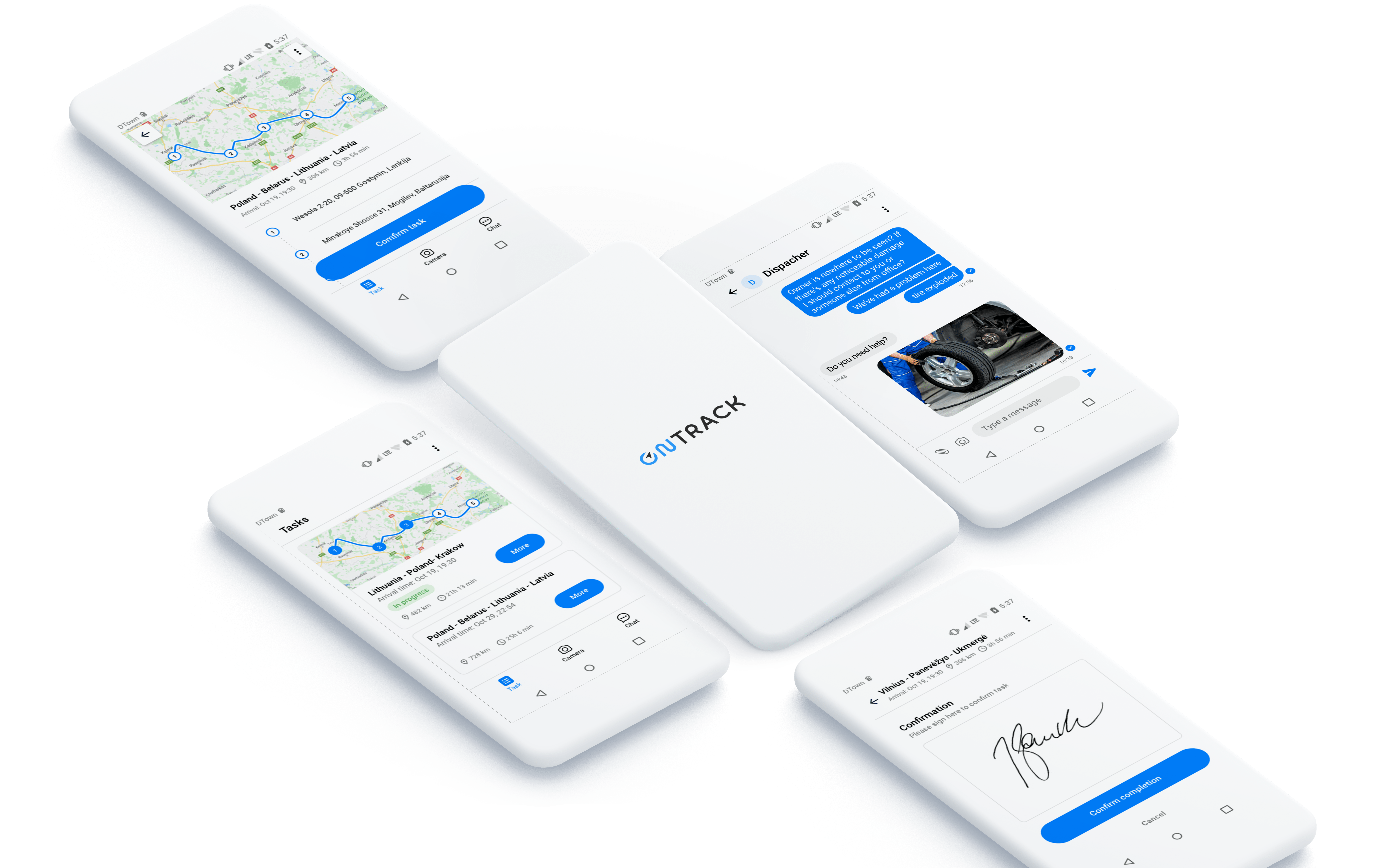 TrustTrack: solución de planificación de tareas y rutas 1 Ontrack mobile transp