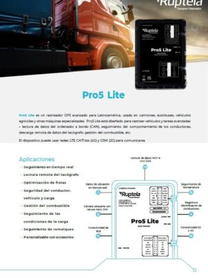 Pro5 Lite datasheet printscreen